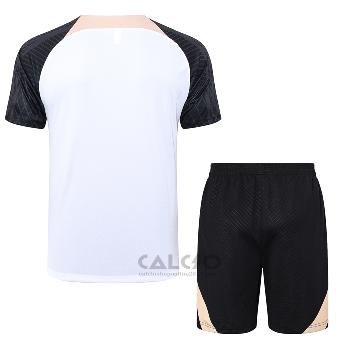 Tuta da Track Chelsea Manica Corta 2023-2024 Bianco - Pantaloncini